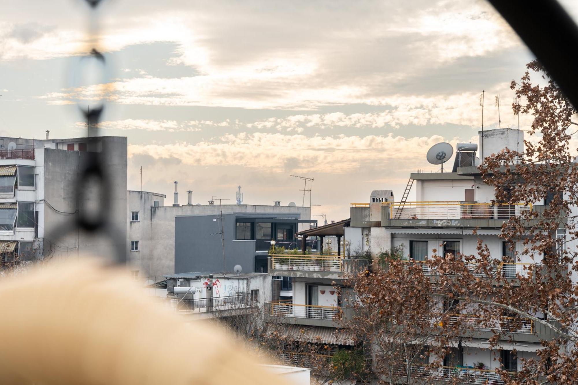 Pomegranate Luxury Penthouse Maisonette With Beautiful Terrace & Free Parking By Binobi ! Thessaloniki Exterior foto